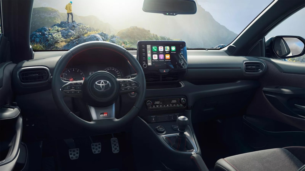 Το τιμόνη του GR Yaris