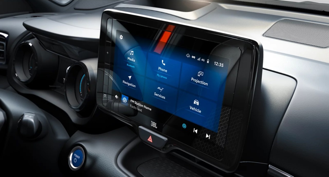 Η οθόνη Multimedia του Yaris